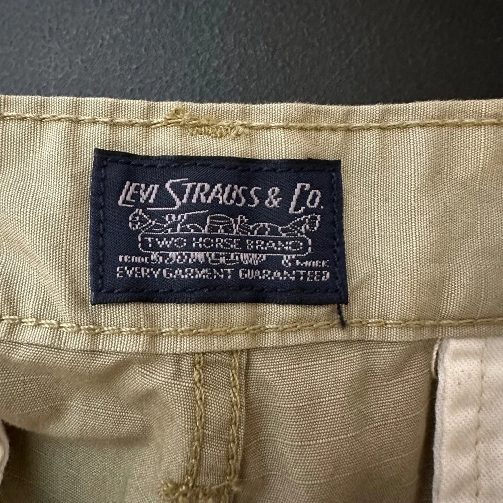 Levi Strauss Cargo Shorts Mens 30 Tan Ripstop 10